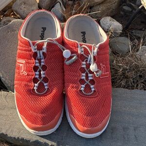Propet Women's Red Athletic Slip-On Shoes